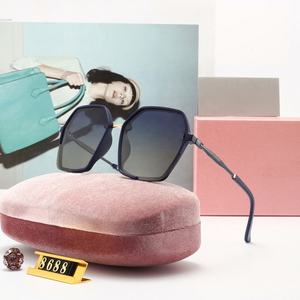 Gafas de Sol de playa de lujo para mujer 8688, lentes polarizadas HD UV400, montura azul y rosa, gafas de sol polarizadas de moda para mujer - Product Image 1