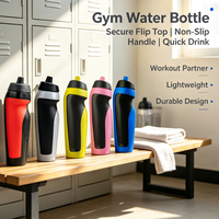 Bouteille d'eau de vélo personnalisable avec étiquettes, design classique, en plastique, type gourde compressible, pour le sport, avec réductions pour les commandes en gros