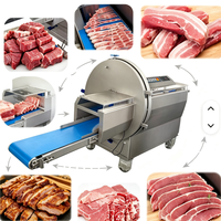 Máquina Cortadora de Carne Industrial de Venta Caliente, Rebanadora Automática de Carne Congelada, Cortadora Comercial de Filetes, Cortadora de Porciones Controlada por PLC