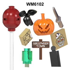 Figurines de construction d'action Halloween : Personnages d'horreur de films (Jason, Scream, <span class=keywords><strong>Killer</strong></span> Freddy, Pumpkin Krueger) - Petites figurines jouets - Product Image 1