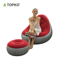 Canapé gonflable d'extérieur TOPKO de haute qualité, pliable, en PVC, pour salon extérieur, utilisation intérieure, lit, chaise gonflable, canapé