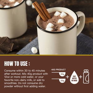 QINSHANTANG özel çikolata proteini tozu organik <span class=keywords><strong>Vegan</strong></span> bitki bazlı mantar takviyesi yetişkinler için özel etiket vitaminleri - Product Image 6