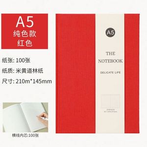 Cuaderno de Tapa Dura Personalizado de Lino, A5, 100 Hojas, Material Escolar de Alta Calidad - Product Image 4