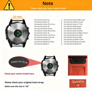 थोक फेनिक्स 26 मिमी नायलॉन बुना हुआ पट्टा जिसमें समायोज्य आकर्षण पिन बकल-विनिर्मित घड़ी स्ट्रैप - Product Image 4