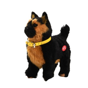 Simülasyon Köpek Yürüyüşü Havlama Kuyruk Sallama Müzikli Elektrikli Kısa Peluş Köpek Oyuncak Algılama Fonksiyonlu Bebekler Küçük Çocuklar (0-3 Yaş) - Product Image 5