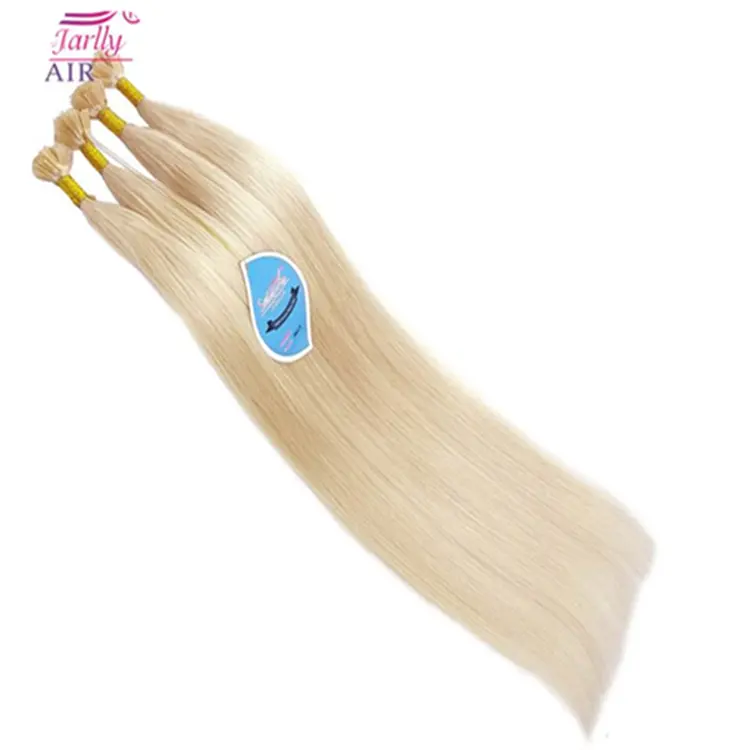 Extensiones de cabello humano de punta plana, prepegado, remy, casquete, extensión de cabello
