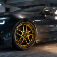 Jantes forgées 3 pièces en maille dorée 20x10 5x114.3 ET35 6061 T6 personnalisées à déport profond pour Nissan