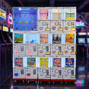 Máquina de grúas recreativas operada con monedas, enchufe universal 110-240V, cuerpo de plástico, luz indicadora, para uso en parques de atracciones - Product Image 3