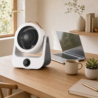 Lampe de table oscillante silencieuse à 3 modes avec lumière d'ambiance pour le travail et le salon
