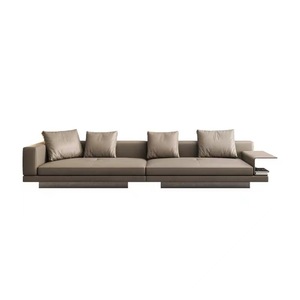 Sofá de Cuero Genuino Italiano Personalizado Directo de Fábrica, Sofá de Cuero de Primera Capa de Piel de Vaca para Sala de Estar, Diseño Connelly - Product Image 5