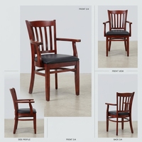 Chaises de restaurant modernes en bois massif en gros pour hôtels, cafés et salles à manger domestiques - Mobilier de salle à manger commercial