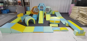 Conjunto de estructuras de juego suaves para interiores con tobogán, túnel y escalones de escalada para niños, equipo de juegos comercial. - Product Image 6