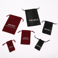 Boîte à bijoux en papier rigide 2 pièces personnalisée avec sac de pochette pour boucles d'oreilles avec cordon de serrage en velours pour l'emballage de bijoux bague bracelet collier