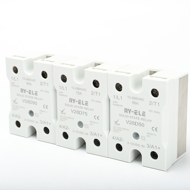 Customizable Solid State Relays RG1A2410D 1 AC to AC 480V 10A 25A 40A 50A 60A 80A 100A 120A SSR Manufacturer's Direct Supply