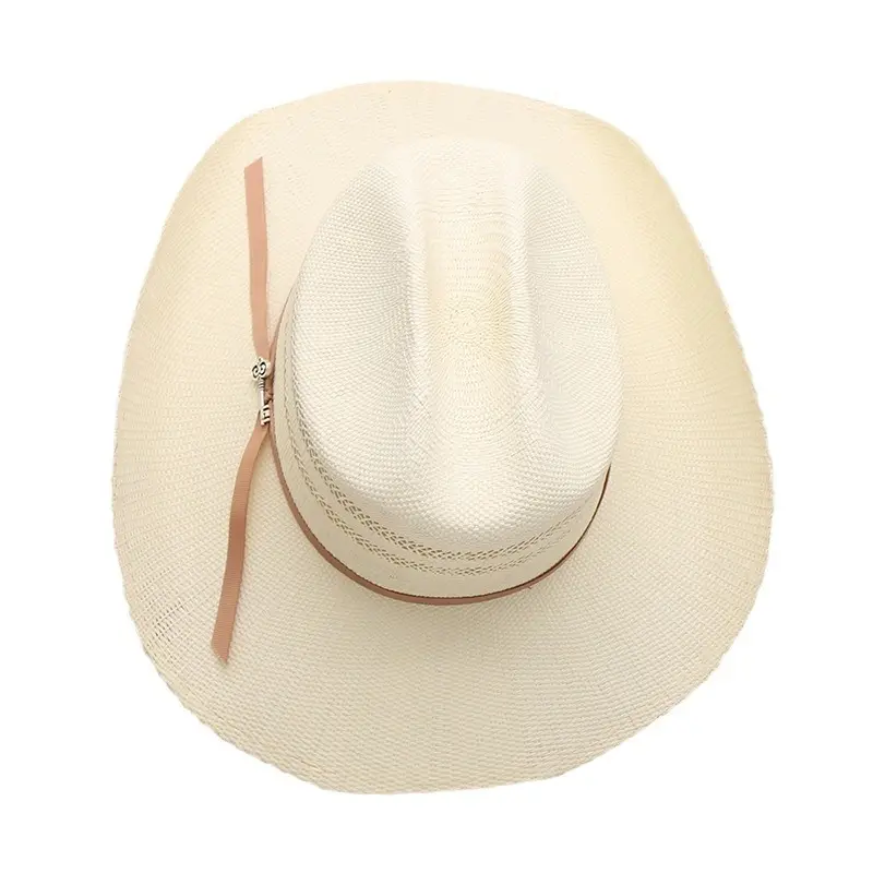 Uomini e donne viaggiano alla moda XL a tesa larga paglia cappello da Cowboy Western Stetson