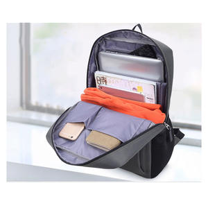 Sac à dos pour homme en noir avec logo personnalisé, sac à dos pour ordinateur portable, sac à dos d'affaires, mochilas, sac à dos - Product Image 4