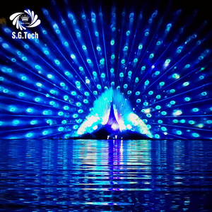 Pantalla de Agua Flotante 3D Personalizada para Exteriores 2026, Multicolor, de Acero Inoxidable, con Proyección de Películas Láser DMX y Fuente - Product Image 6