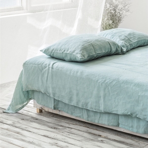 Juego de Ropa de Cama Minimalista 100% Lino, Incluye Sábana Plana y Funda Nórdica, Ropa de Cama Universal para Todas las Temporadas - Product Image 5