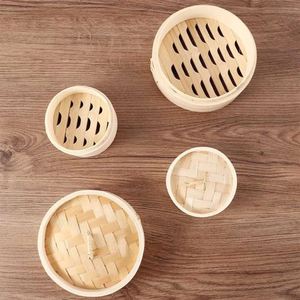 Ensemble de paniers vapeur à 5 niveaux de 6 pouces pour burgers, dim sum, pommes de terre, crevettes, tamales et autres plats - Product Image 4