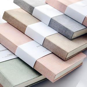 Mini-cahiers A6 personnalisés Journal en lin couverture rigide de bonne qualité fournitures de bureau fantaisie papeterie joli planificateur - Product Image 3