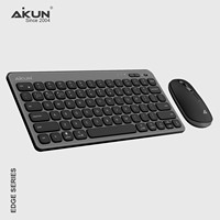 Aikun BT8331X, Combo Inalámbrico Delgado de 5.0 y 2.4 GHz, Ultrafino, Compatible con Windows, Listo para Oficina, Conecta 4 Dispositivos, Fácil Cambio