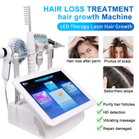 5 in 1 Hair Loss Treatment Growth 2 HD Detector Heads Scalp Analysis Device Hair Analyzer Machine for Hair Loss Scalp Massager