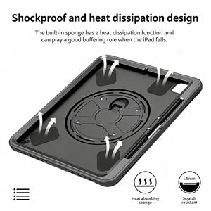 TPU 360 Rotation Disc Kickstand Shockproof Tablet Case for Ipad Pro M4 13 Inch for Samsung S10 Lite S11 Ultra for <strong>Lenovo</strong> <strong>M8</strong> P12 - Product Image 3