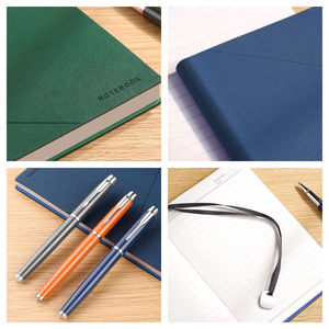 Tùy chỉnh Thương hiệu Mới khuyến mại Bộ quà tặng mặt hàng kim loại dấu hiệu bút A5 máy tính xách tay Bộ Quà Tặng công ty Quà tặng cho hiện tại - Product Image 2