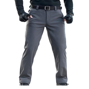 DFP0222 Winter Thermal Warm Temperature Locking Business Man Straight Slim Soft Shell Long Pants Various Stock and Custom - Product Image 2