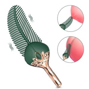 Double Headed Nipple Stimulator Clitoral Massage Female Masturbator G-spot Feather Erotic <b>Vibrator</b> Adult Sex Toys for Women% - Product Image 1