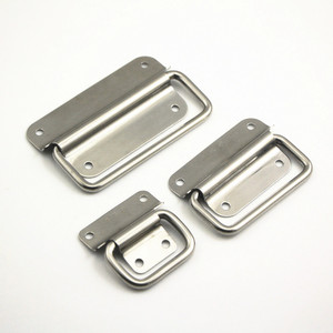Poignée de tiroir rectangulaire pliable en acier inoxydable, antirouille, pour meubles industriels - Product Image 3
