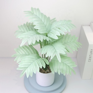 Planta Artificial Grande, Palmera Tropical Artificial, Planta Artificial Tipo Monstera <span class=keywords><strong>con</strong></span> Maceta, Adecuada para Hogar, Oficina, Sala de Estar - Product Image 1