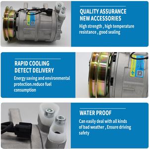 Compresor de Aire Acondicionado Electrónico para Automóvil 92600-OW803 de 12 V para Nissan Terrano, Compresor de Aire Acondicionado CWV617 92600-58N00 - Product Image 2