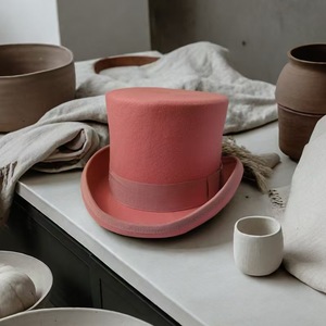 Cappello Presidenziale in Lana con Parte Superiore Piatta, Berretto <span class=keywords><strong>da</strong></span> Maghi ed Equestri, Cappello Retrò Vintage Britannico per Spettacoli e Jazz - Product Image 2