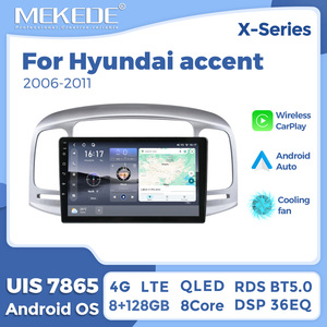 Autoradio Android MEKEDE X10 X20 X30 X40 1280*720 2K avec ventilateur de refroidissement, Car-play, DSP, GPS pour Hyundai <span class=keywords><strong>Accent</strong></span> 2006-2011 - Product Image 1