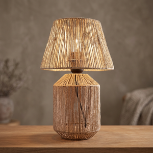 Table Lamp with Unique Design Hand-woven From Jute, Home and Family Decoration, Wholesale Price at Vietnam Factory - Product Image 2