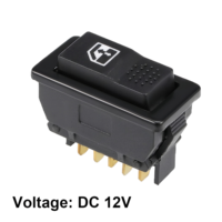Interrupteur de lève-vitre de voiture à 5 broches, interrupteur à bascule principal momentané pour lève-vitre, 12V CC
