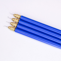 Crochet à Manche Bleu en Gros pour Fabrication de Perruques en Dentelle, Outils d'Extension Capillaire en Plastique et Accessoires de Perruques