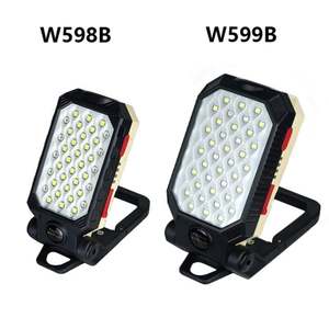 La nueva luz de trabajo portátil IP65 Cob con carga USB T6+LED, gancho magnético, indicador de energía y luz de emergencia. - Product Image 5