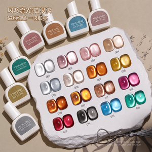 Esmalte de Uñas Magnético Efecto Ojo de Gato, Gel UV No Tóxico, 16 Colores, Marca Privada, Gel para Arte de Uñas DIY para Salón - Product Image 2