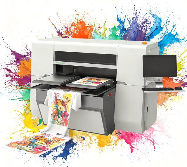 I3200 DTG Automatic 3D Digital High-Precision Flatbed T-Shirt & Denim Clothes Printer