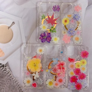 Hotest lujo de alta calidad transparente flor funda de teléfono para <span class=keywords><strong>iPhone</strong></span> 16 15 Pro Max 13 14 <span class=keywords><strong>Plus</strong></span> PC Material Logo fundas de teléfono móvil - Product Image 3