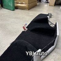 Accessoires de voiture YBJ, console de toit en cuir avec éclairage pour Land Cruiser 70 76 78 2007-2021 LC79, console de toit avec rangement complet