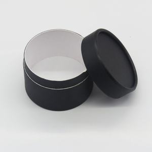 กระปุกกระดาษแข็งสีดำขนาดเส้นผ่านศูนย์กลางภายใน 7.2 ซม. สำหรับบรรจุภัณฑ์เครื่องสำอาง น้ำมันหอมระเหย ชา  หลอดกระดาษแข็ง - Product Image 6