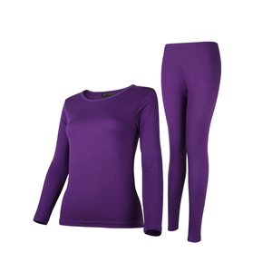 Conjunto de Ropa Interior Térmica Transpirable para Mujer Casme, Diseño Sólido, Versión Gruesa, Forro Polar Cálido, Camiseta de Manga Larga - Product Image 6