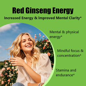 Healthcare Supplement <b>Red</b> Ginseng Energy Capsules for Mental Clarity Increase Energy Korean <b>Red</b> Ginseng Herbal Capsules - Product Image 6