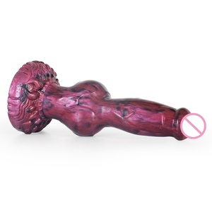 FAAK New Sex Toy Liquid Silicone Animal Long Penis <b>Dildo</b> Large Dog Knot <b>Dildo</b> for Female Vaginal Masturbation - Product Image 4