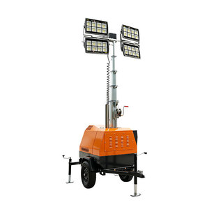 Super Factory Mobile Light <b>Tower</b> 7M LED Diesel <b>Powered</b> Outdoor Construction Lighting Equipment - Product Image 5