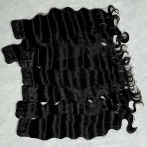 Заводская оптовая продажа сырые вьетнамские волосы бразильские натуральные волнистые пучки человеческих волос