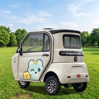 Tricycle électrique entièrement fermé, mignon et pratique, pour personnes âgées et trajets familiaux